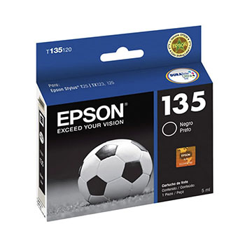CARTUCHO ORIGINAL EPSON STYLUS 135 NEGRO P-T25 TX123