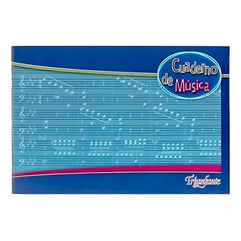 CUADERNO PENTAGRAMADO MUSICA