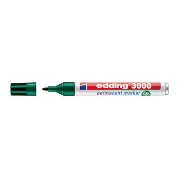 Marcador Edding 3000 permanente verde 