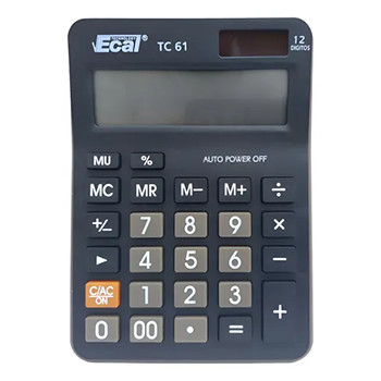 CALCULADORA ECAL TC61 12 DIGITOS