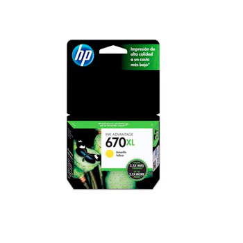 CARTUCHO ORIGINAL HP  CZ116A   ( 670 ) AMARILLO