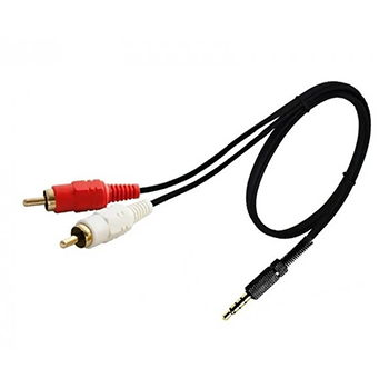 PLUG 3,5 ST A 2 PLUG RCA 1.8 MTS AC-27