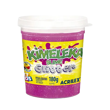 MASA SLIME POTE ACRILEX 180 GR COM/GLITTER