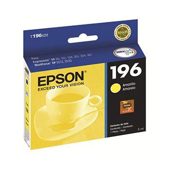 CARTUCHO ORIGINAL EPSON STYLUS 196 AMRILLO