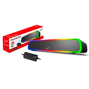 PARLANTE GENIUS BARRA CON LUZ 