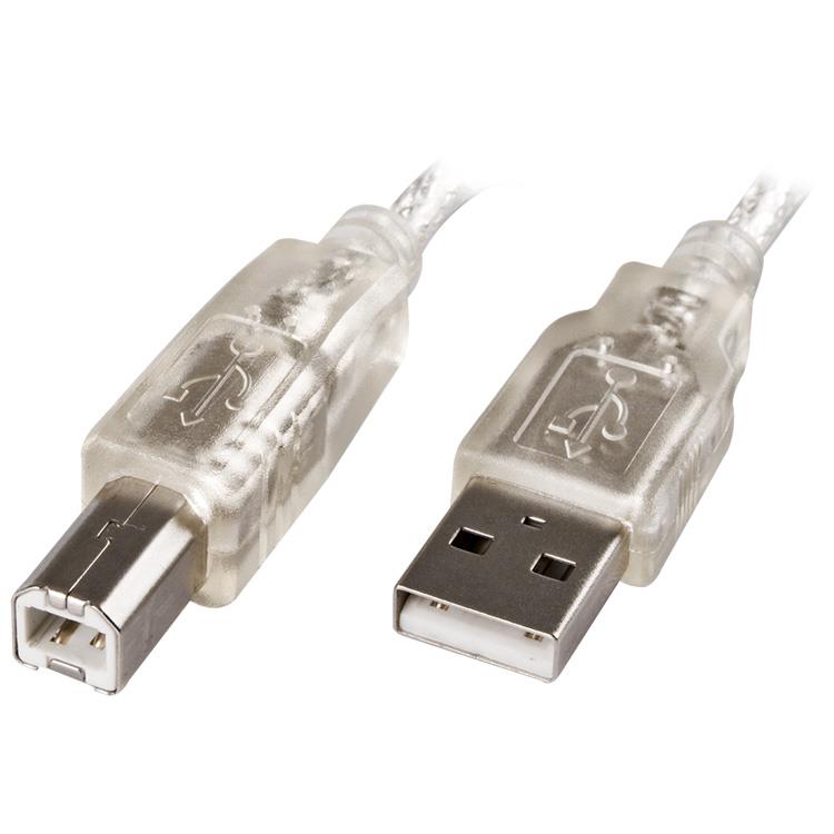Cable extensión usb 2.0 usb 2.0 2 MTS TRANSPARENTE noga