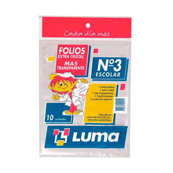 FOLIOS N°3 ESCOLAR X 10 UNIDADES