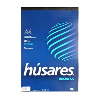 BLOCKS HUSARES A4 PEGADO 80 HOJAS