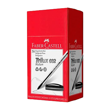 BOLIGRAFO FABER TRILUX  CAJA X 50 ud