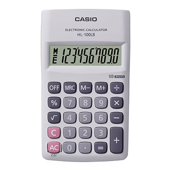 CALCULADORA CASIO HL 100LB BOLSILLO 8 DIGITOS