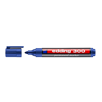 Marcador Edding 300 Permanente azul 
