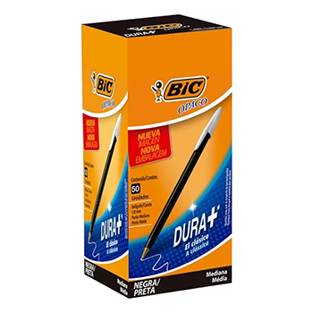 	BOLIGRAFO BIC ( 1.6 MM ) NEGRA CAJA