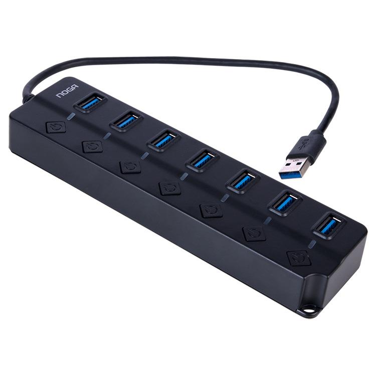 HUB USB 7 PUERTOS 5 Gbps 3.0 Noga 