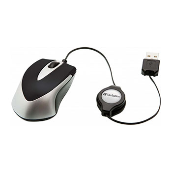 Mouse Verbatim mini travel retractil