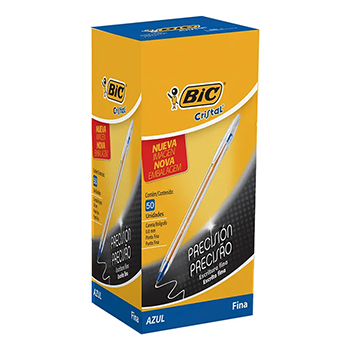 BOLIGRAFO BIC  0,7  FINE CAJA X 50 UNIDADES