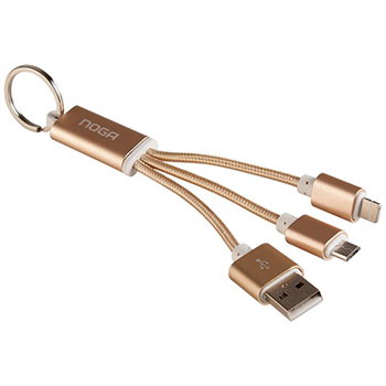 Cable USB MALLADO TIPO C - MICRO - IPHONE 1,5 MTS