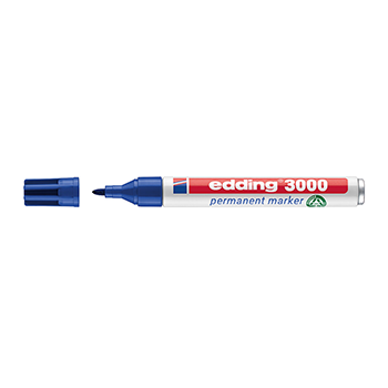 Marcador Edding 3000 permanente azul 