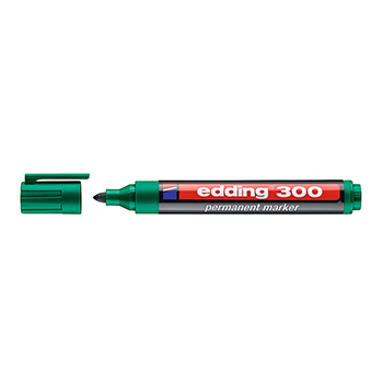 Marcador Edding 300 Permanente verde 