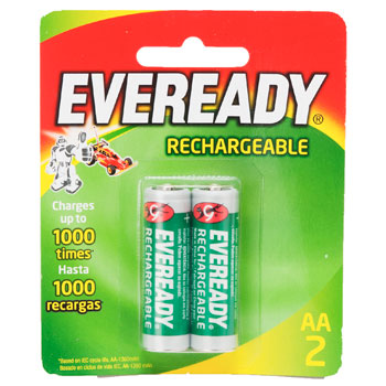 PILAS EVEREADY X 2 RECARGABLE  ECO
