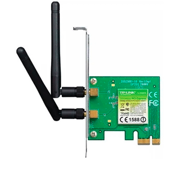 Placa red WI FI TP LINK TL wn881 nd 300mbps 2 antenas PCi-e