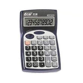 CALCULADORA ECAL TC39 12 DIGITOS